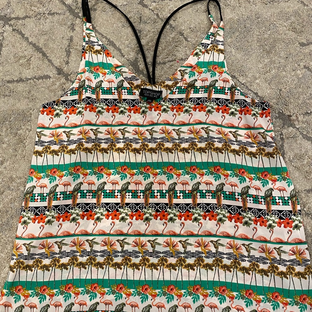 Topshop tropic tank top